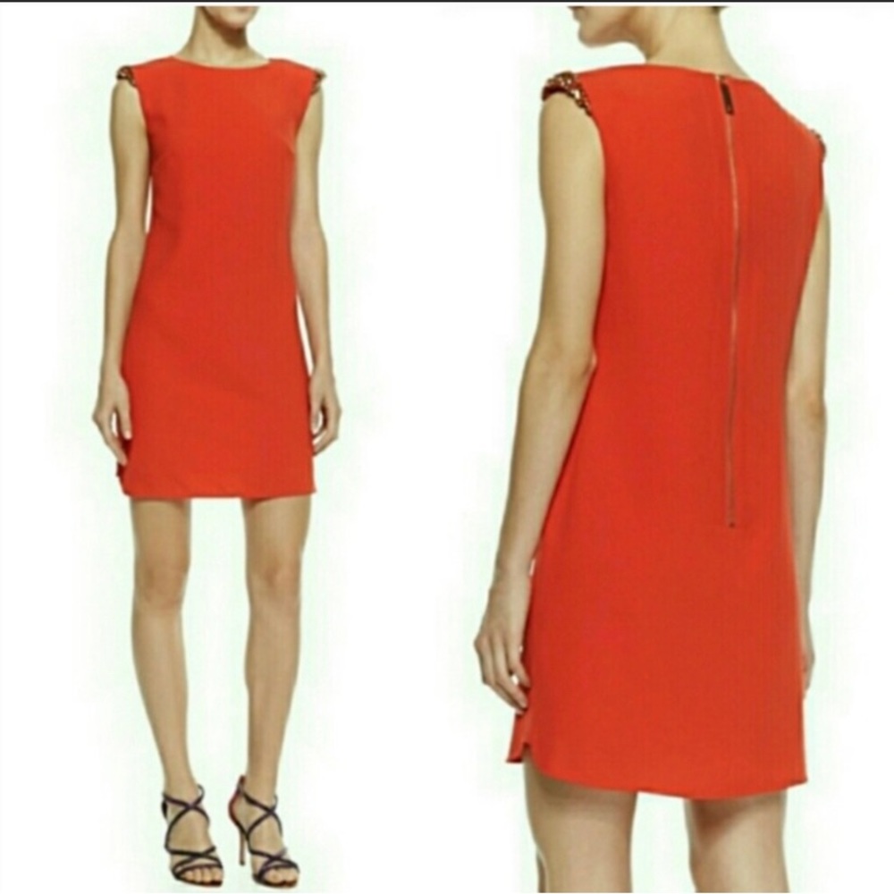 Ted Baker Orange Bejeweled Reevah Dress: NWT : Size 5 Ted Baker = Size 12